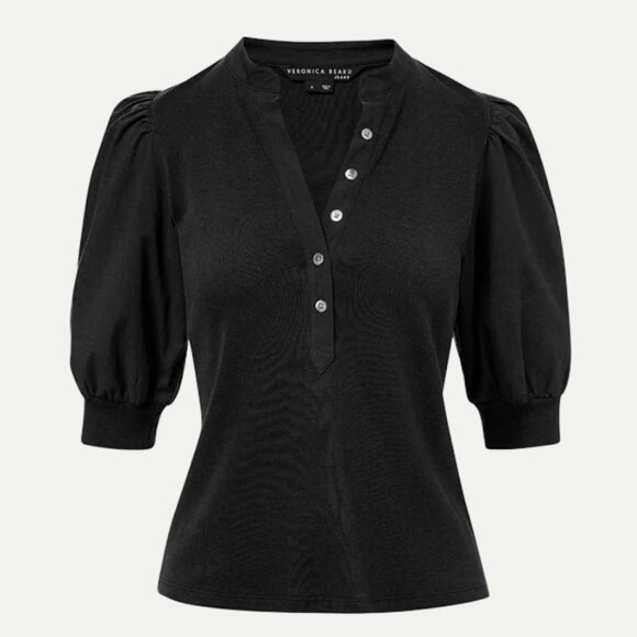 Veronica Beard Coralee Black Top Size M - Picture 3 of 7